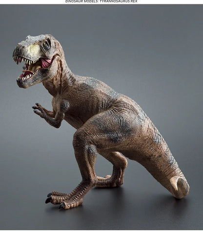 Large-Sized Tyrannosaurus Rex Dinosaur Model Realistic Solid Rubber Hand Puppet Jurassic Figurine - Decorative Gift for Kids And