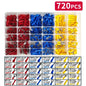 Assorted Electrical Crimp Terminal Kit 280/1500pcs - Cold Pressed Male Female Quick Connect Lugs for DIY & Repairs