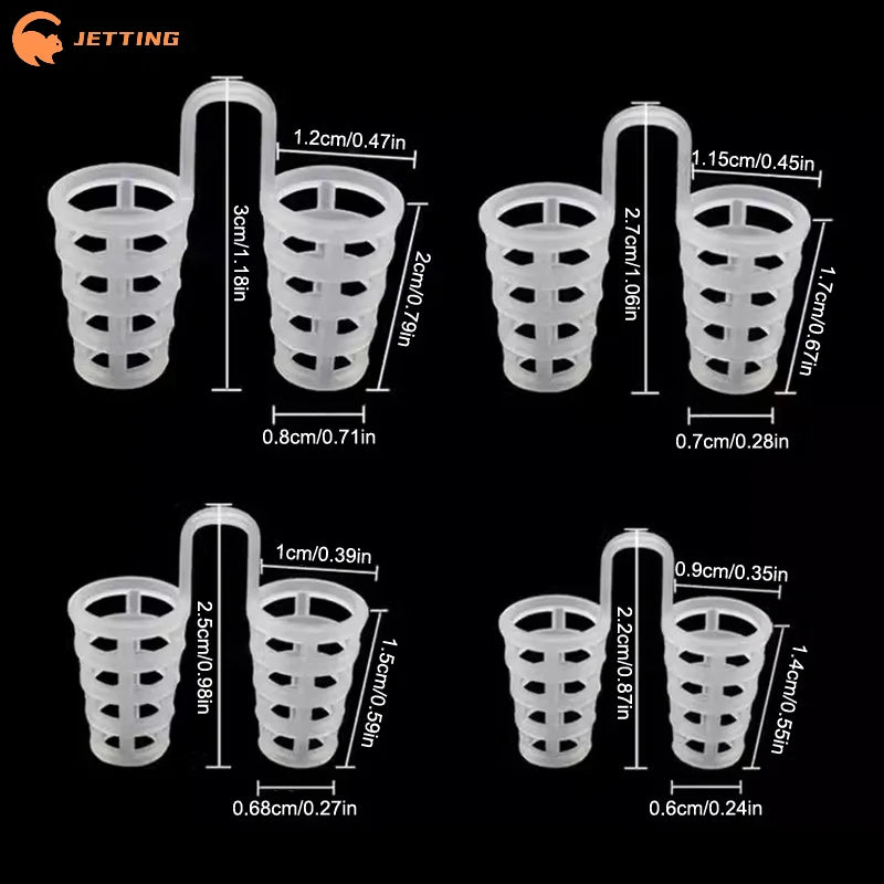 (New) 4/8Pcs Silicone Anti Snore Nasal Dilators Apnea Aid Snoring Nose Clip Nose Breathing Apparatus Devices