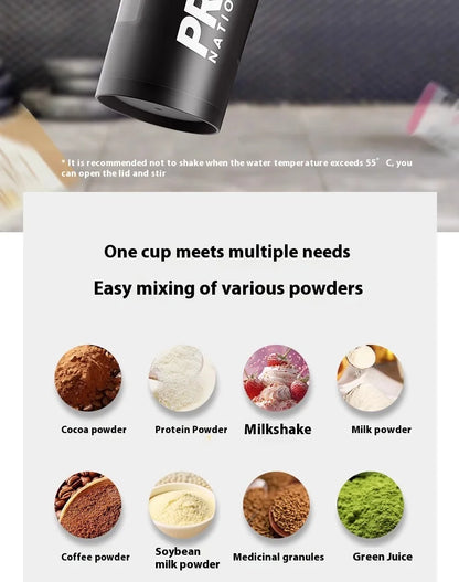 Gianxi Shaking Cup Fitness Sports Water Cup Protein Powder Shaking Cup Milk Shake Brewing Mixing Cup Male Female Cup