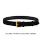Luxury Suede Cowhide Leather Belt for Women, Vintage Style with Gold Buckle, 3.3cm Wide Waistband for Dresses & Jeans