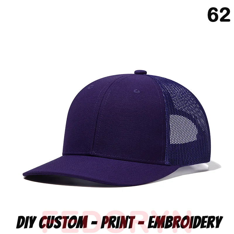 Fedoryn Custom Embroidery Baseball Cap for Men and Women DIY Design Mesh Cap LOGO Print Hat Quality Truck Hat Wholesale Unisex