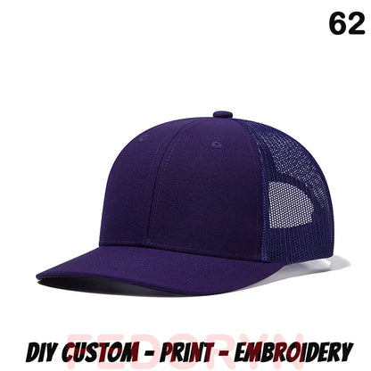 Fedoryn Custom Embroidery Baseball Cap for Men and Women DIY Design Mesh Cap LOGO Print Hat Quality Truck Hat Wholesale Unisex