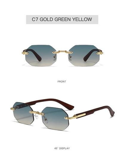 New Vintage Elliptical Sunglasses Women Men Polygon Sun Glasses Female Oval Eyewear Sunglasses for Male Female Eyeglasses