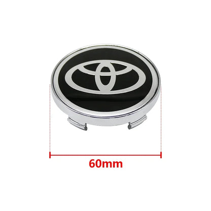 4Pcs 60mm For Car emblem Wheel hub Center Cap Badge covers sticker Decals Styling For Toyota Corolla RAV4 LEVIN Yaris C-HR Camry