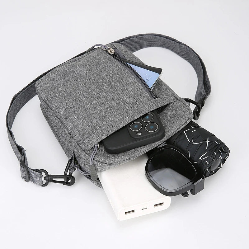 Lightweight Crossbody Bag Men Women Phone Water Resistant Nylon Commuter Travel Student Wallet Card Holder Mini Purse