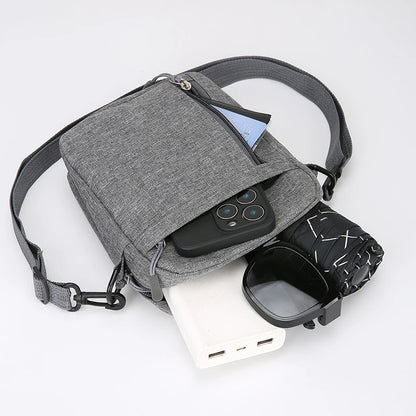 Lightweight Crossbody Bag Men Women Phone Water Resistant Nylon Commuter Travel Student Wallet Card Holder Mini Purse
