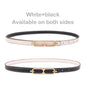 Casual Basic Porous Adjustable Double Sided Use Thin Belts For Women
