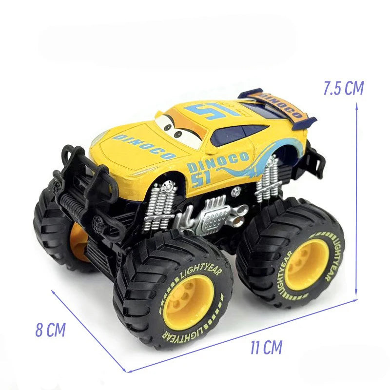 Hot Sale Bandai Pixar Cars Lightning McQueen Mater Mack Uncle Metal Model Racing Car Toys Children's Birthday NEWYEAR Gifts