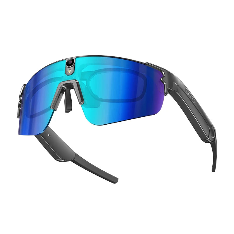 Inteligentne okulary rowerowe AI 4K HD z kamerą 800W, połączenia Bluetooth, tłumaczenie, stabilizacja obrazu, przeciwsłoneczne, dla mężczyzn i kobiet, anty-UV, wodoodporne, muzyka