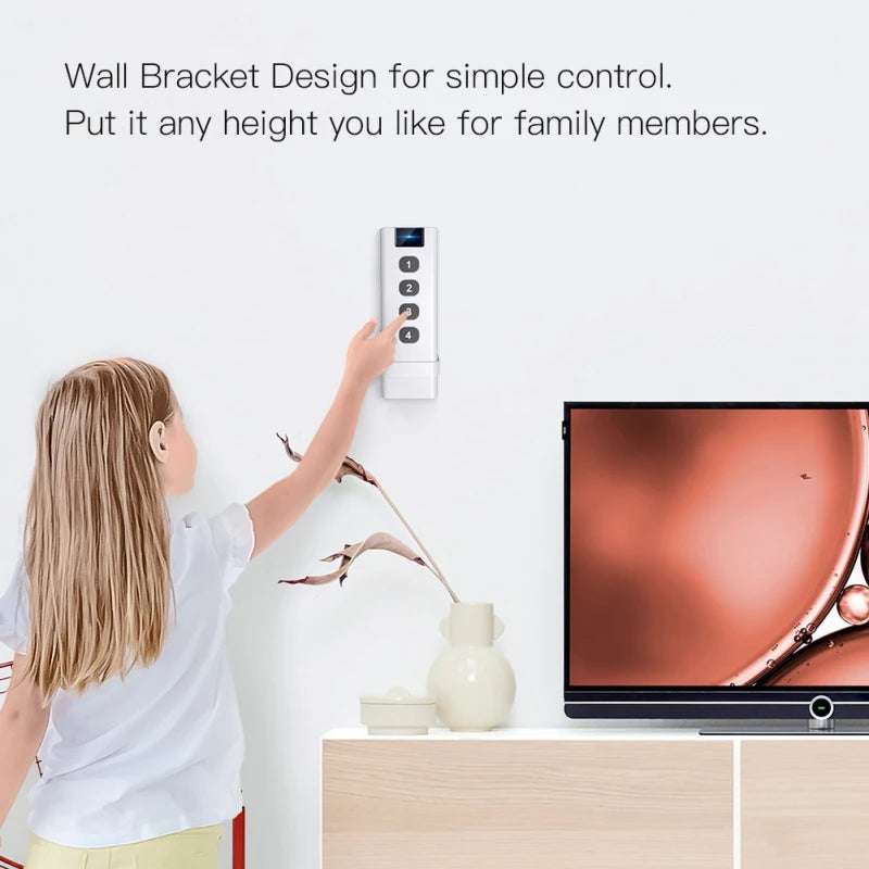 Tuya ZigBee Smart Scene Switch 1-4 Gang Portable Mini Design For Home Smart Life Remote Control Automation Scenario Switches