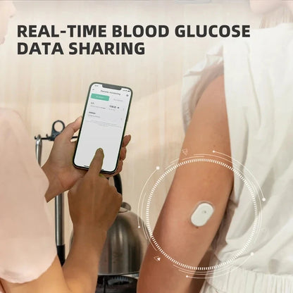 Sibionics Blood Glucose Meter 24h Real Time Monitoring Finger-Free Tester Diabetes Suger Sensor Health Monitors For Home Scanner