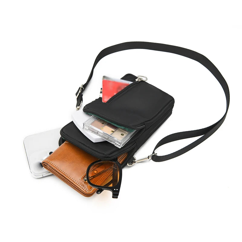 New Korean-style mobile phone bag, crossbody bag, mobile phone pouch, crossbody purse, vertical style small bag