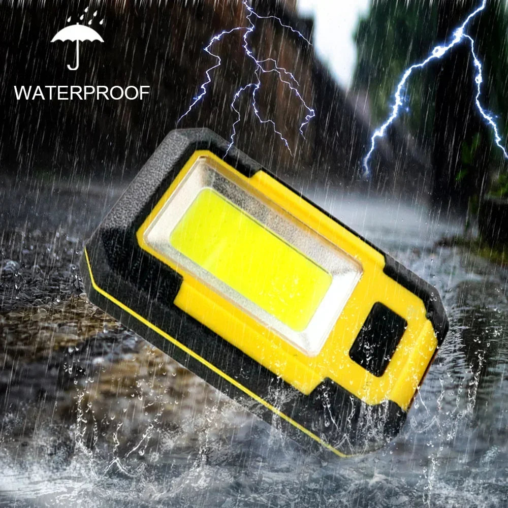 4000MaH Rechargeable Work Light 30W Super Bright COB Flashlight With Magnetic Portable Outdoor Power Bank Camping Emergency Lamp