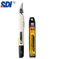 SDI 9mm Anti-Shaking Utility Knife 30-Degree Angle Sharp Black Steel Blades Box Cutter Auto Lock Professional Craft DIY Opener
