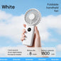 Portable Folding Handheld Fan 1800mAh Desktop Rechargeable Fan 4-speed Wind Angle Adjustable with LED Display for Outdoor Travel