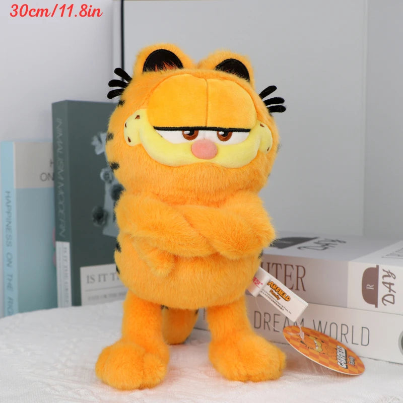 Original GARFIELD FAMILY Kawaii Soft Plush Toys Cute Cartoon Garfield Cat Odie Stuffed Animals Peluche Dolls Birthdays Gifts Kid