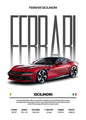 Classic Red Performance Sports Car Wall Art M3 F40 812 FS90 Luxury Car HD Canvas Print Poster Home Living Room Bedroom No Frame