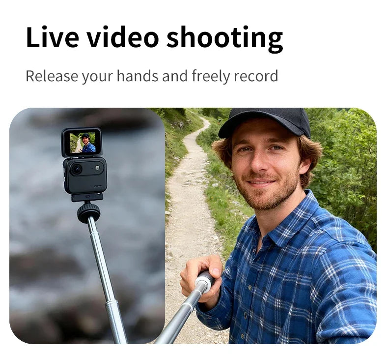 Y360 Action Camera With Flip Screen 4K Ultra HD Recording VLOG-Ready Image Stabilization Wide-Angle Lens Cycling Camera