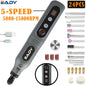 Wireless Rotary Tool 13000mAh Battery 5 Variable Speed Mini Cordless Grinder Pen Style Electric Grinding Polishing Kit for DIY