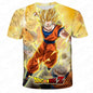Anime Dragon Ball Son Goku 3D Print Kids T Shirt Summer Fashion Casual T-shirt Boy Girl Unisex Children's Clothing Tshirt Tops