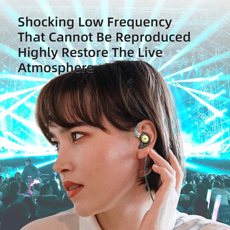 KZ EDX pro Earphones Bass In Ear Monitor Headphones Sport Noise Cancelling HIFI Headset New Arrival!