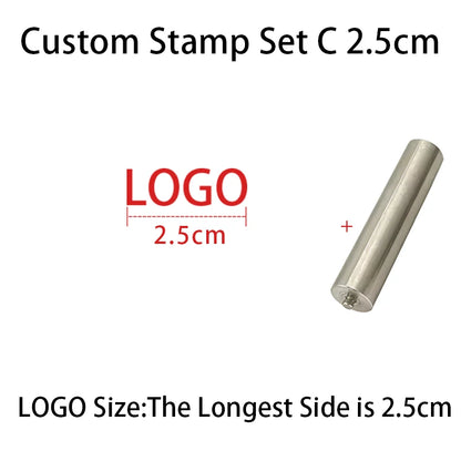 Personalized Leather Stamp Custom Logo Branding Iron Stamps Heating Brass Embosser Seals DIY Wood Cake Hamburger Craft Handmade