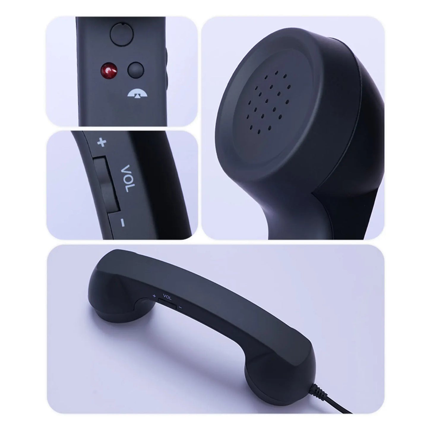 C-Type Telephones Handset Mobile Calls Receiver Type-C Plug Play Crystals Clear Calls Type C Adapter Mic Microphone Speaker