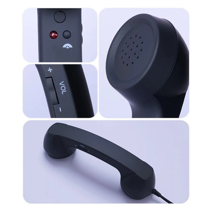 C-Type Telephones Handset Mobile Calls Receiver Type-C Plug Play Crystals Clear Calls Type C Adapter Mic Microphone Speaker