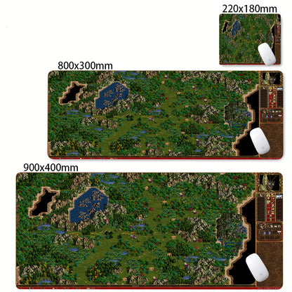 Gaming Laptops Keyboard Mat Desk Protector Gamer Mats Anime Heroes of Might and Magic 3 Map Deskmat Laptop Accessories Mouse Pad