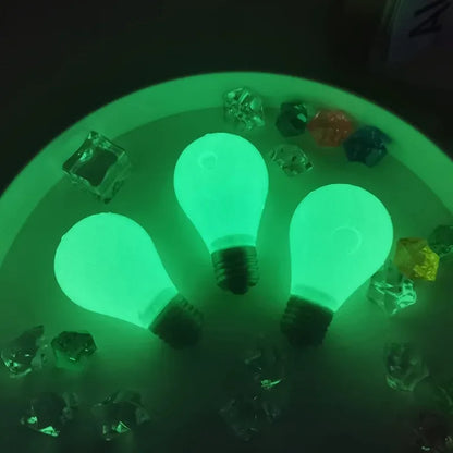 Squishy Light Bulb Maltose Luminous Squeeze Toy Slow Rebound Sensory Fidget Toy Anxiety Relief Novelty Funny Decompression Gift