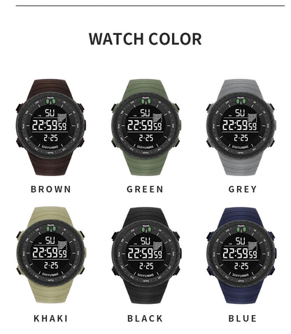 Top Men's Sports Watch 50M Waterproof Military Display Clock Man Watches LED Digital Luxury Fashion  Electronic Wristwatch  2111