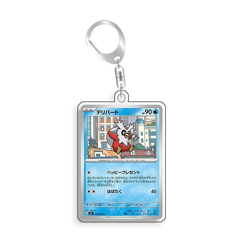 Keychain For Pokemon Duskull Cynthia Popplio Acrylic Homemade Cartoon Anime Backpack Pendant Decoration Collection Fans Gift 5cm