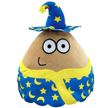 Alien Pou Plush Toy, Black Hat Gentleman Pou Plush, Alien Stuffed Doll Birthday Easter Children's Day Halloween Christmas Gift