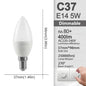 1-10Pack Dimmable GU10 E27 E14 B22 LED Bulb Lamp 220V No flicker Warm white Natural light 3000K 4000K 6000K dimming A60 C37