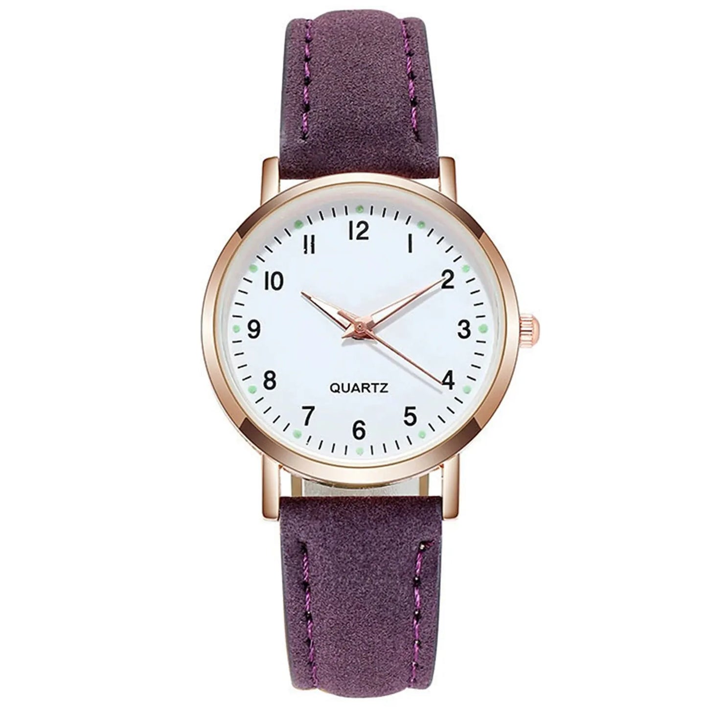Fashion Women Watches,Vintage-Quartz Watch With Glow-In-The-Dark Design Fashion Business Casual Analog Watch,Girls Clock Gift
