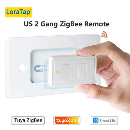 LoraTap ZigBee 3.0 Wireless 14 EU US Push Button Remote Tuya Scene Automation Control Switch Smart Life App Hub Need
