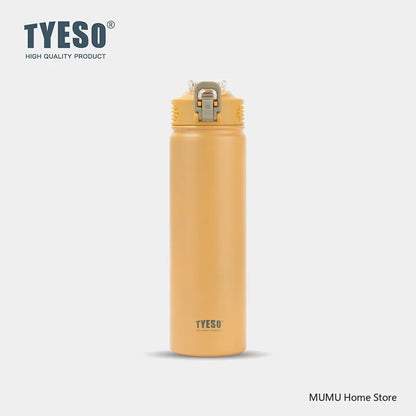 TYESO 600/750ML Stainless Steel Thermo Bottle Car Thermal Cup Sports Water Bottles Keep Cold and Hot Vacuum Flasks Insulated Cup
