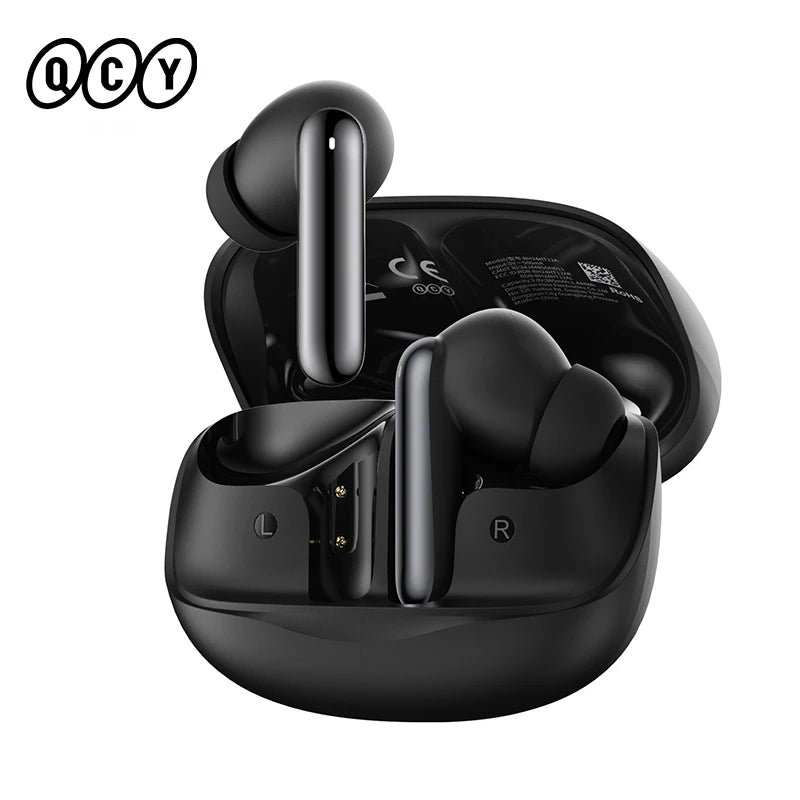 QCY Melobuds N50 ANC Bluetooth 5.4 Słuchawki Bezprzewodowe z Aktywną Redukcją Szumów 6 Mikrofonów Czyste Połączenia Wielopunktowe