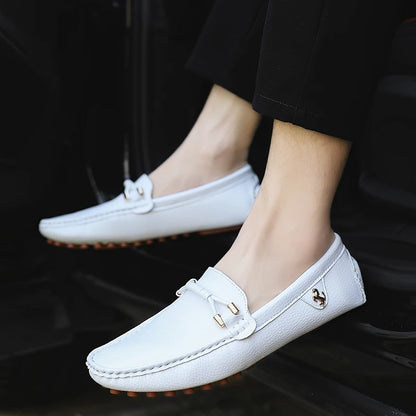 MAEDEF Men Loafers Shoes Formal Dress Shoes Business Casual Shoes for Men Wedding Party Office Shoes Soft PU Leather Loafers Men