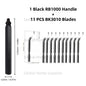 Deburring Tool Set RB1000 with Swivel Blades 1 or 11 PCS BS1010 BS1018 BK3010 BS3010 Metal Handle Deburr Tool Edge Burr Remove