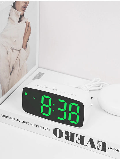 Super Loud Vibrating Alarm Clock LED Table Clock with Brightness Adjustment Desktop Clock for Heavy Sleeper Deaf Hard of Hearing