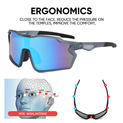BUCKLOS Cycling Glasses Bike Goggle Outdoor Sport UV Protection Eyeswear Sunglasses Basic/Polarized Bicycle Glasses for Road MTB