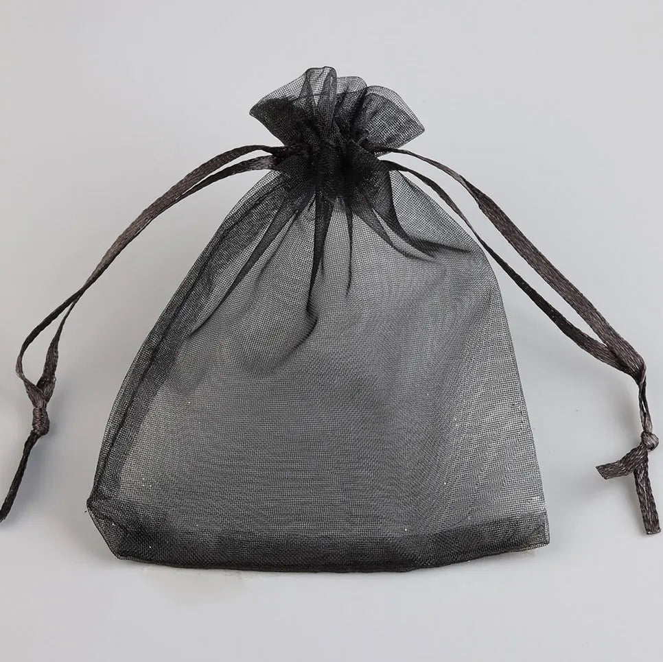 50/100pcs Colorful Organza Gift Bag 5x7 7x9 9x12 10x15 13x18cm Party Wedding Favors Candy Jewelry Packaging Drawstring pouches