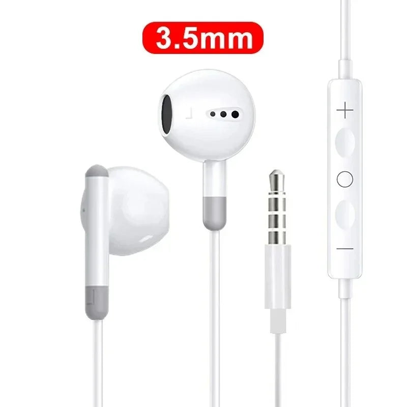Wired Earphones For iPhone 17 16 15 Pro Max In-Ear Earbuds 14 13 12 Headphones For Samsung Xiaomi Headsets