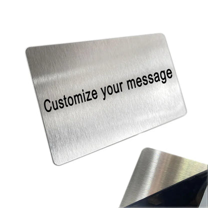 Customizable Brooches Pin Personalized Engraved Text Logo Business ID Plate Steel Metal Tag Address Plaque House Door Number