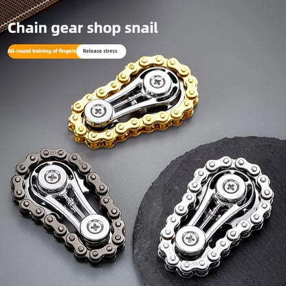Anti-stress Anxiety Edc Fidget Adult Fingertip Spiral Sprocket Flywheel Metal Bicycle Chain Antistress Toy Fidgets Spinner Toys