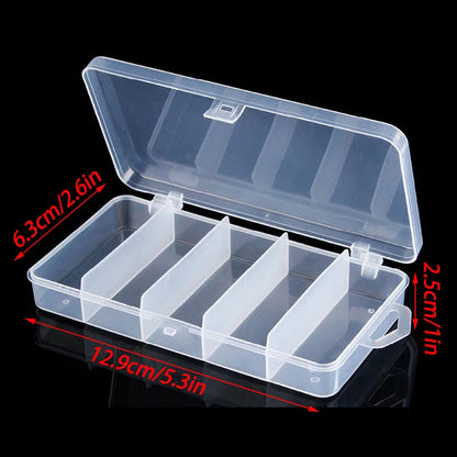 Transparent Plastic Box Rectangular Translucent Packing Box Storage Organizer Case Dustproof Durable Strong Jewelry Container