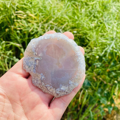 Natural Polished Agate Geode Slab Coaster Crystal Mineral Stone for Home Decor DIY Jewelry Pendant Healing Gift