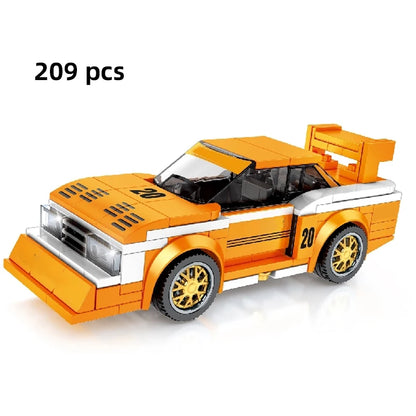 City Speed Racing MOC Car Sports Building Blocks Bricks Classic Rally sport Super Racer Vehicles Christmas gift Technical toys